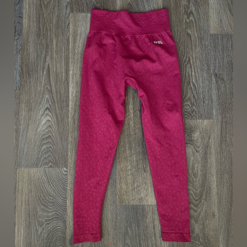 AYBL Seamless Scrunch Leggings Berry Pink High Rise Gym Size Small
